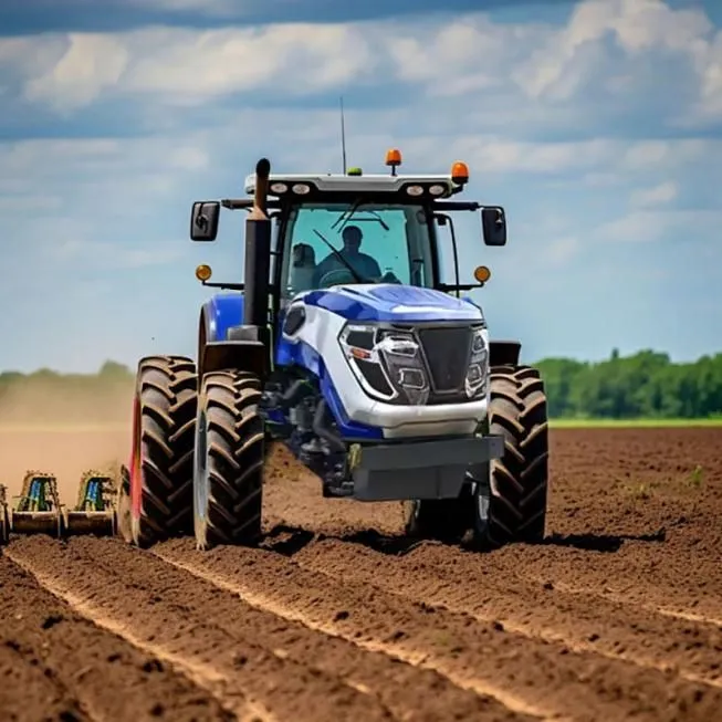 Blue 2wd farm tractor Blue 2wd farm tractor